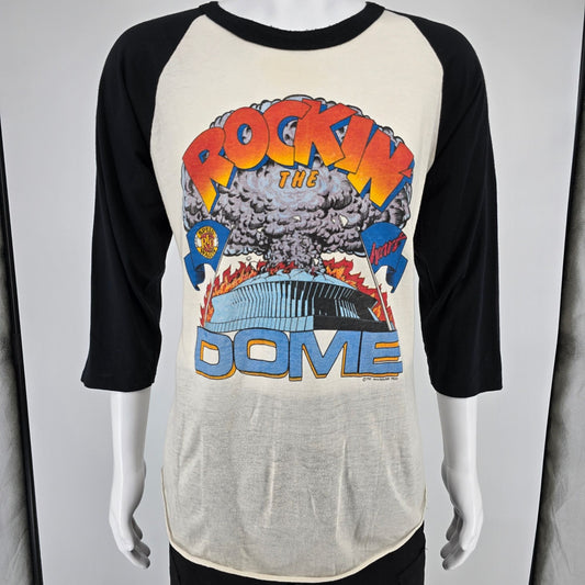 Vintage 1981 Rockin' the Dome REO Speedwagon/Heart Superdome Concert T-Shirt (L)