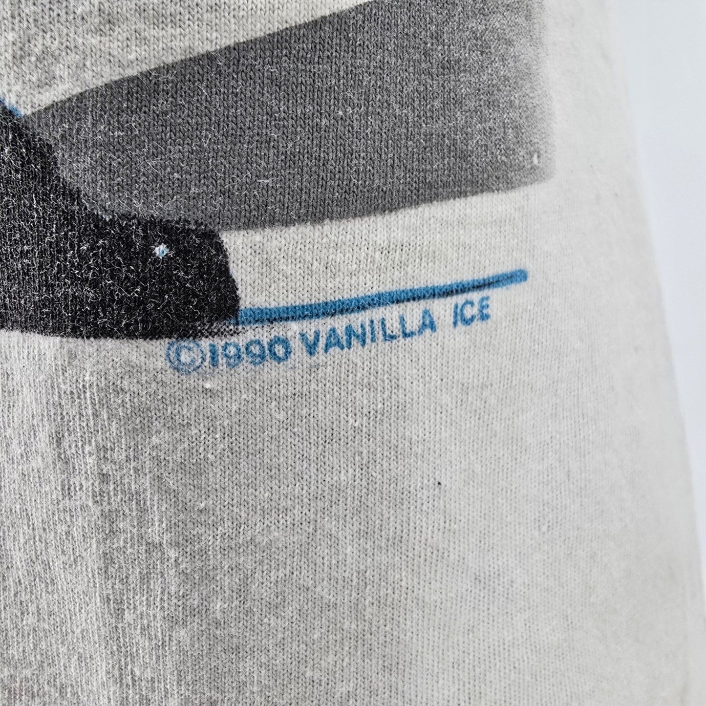 Vintage Early 1990s Vanilla Ice Double-Sided Single Stitch Rap T-Shirt (L/XL)