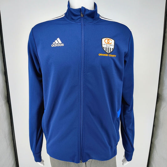 Adidas Navy Blue Tiro 2019 Orange County United FC Soccer Training Jacket (M)