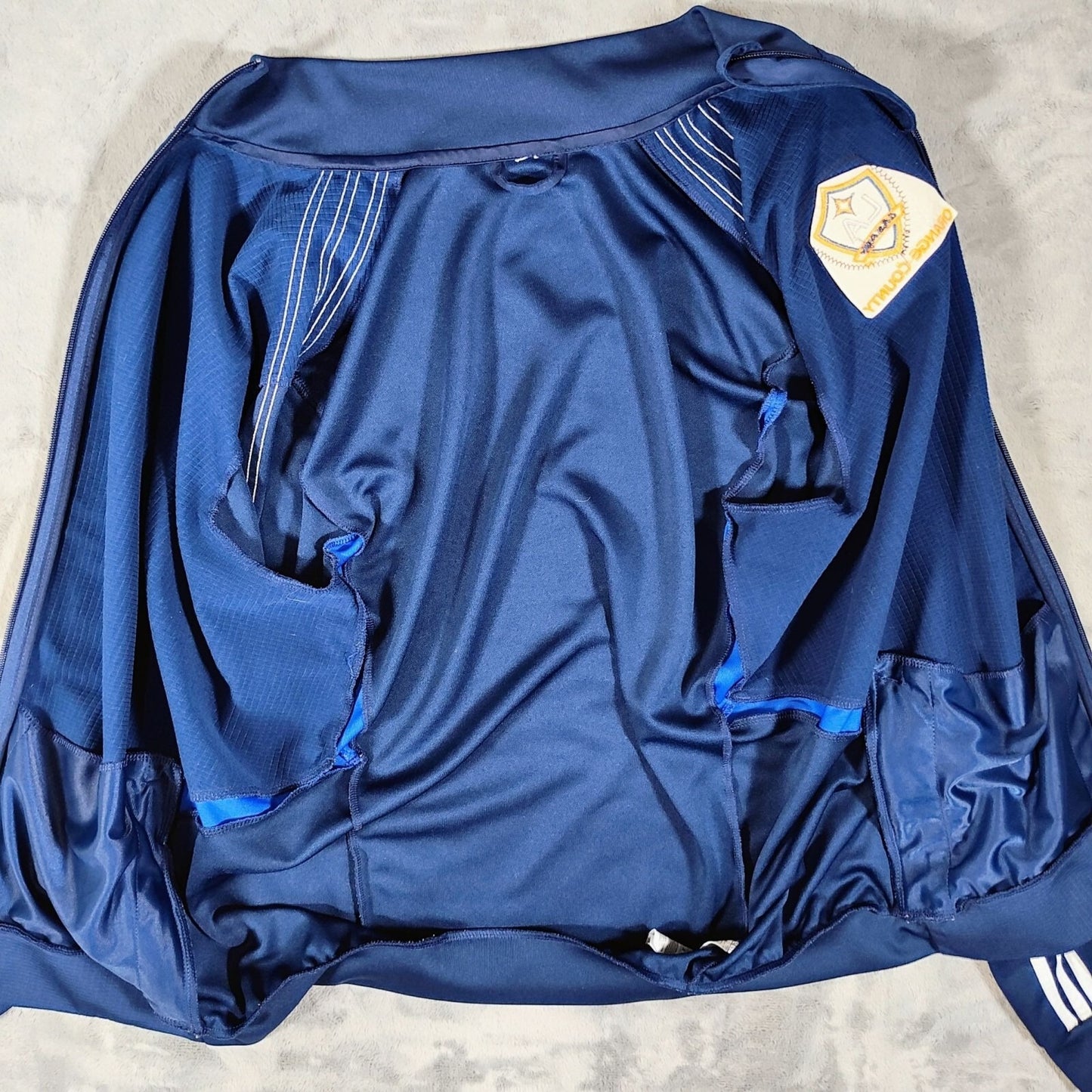 Adidas Navy Blue Tiro 2019 Orange County United FC Soccer Training Jacket (M)
