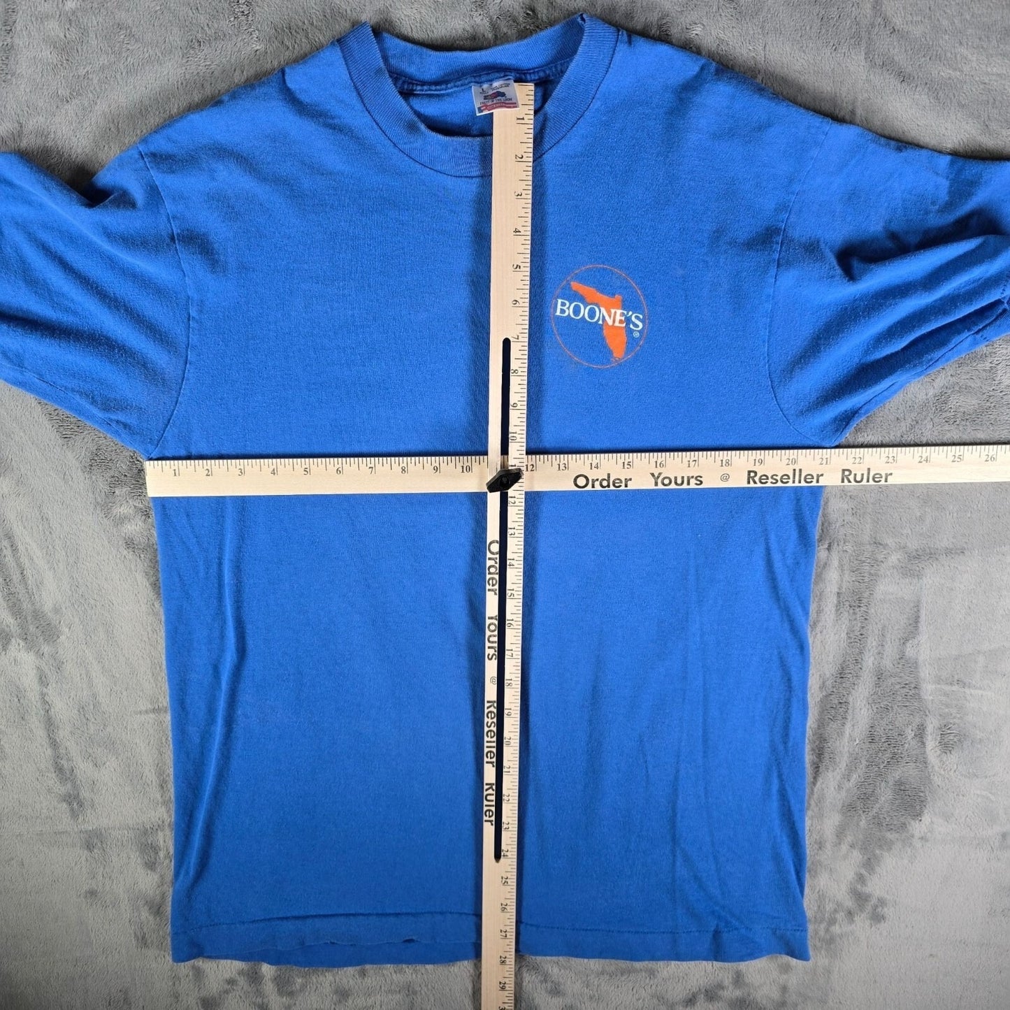 Vintage 1990s Fruit of the Loom Boone's Florida Single Stitch T-Shirt (L)