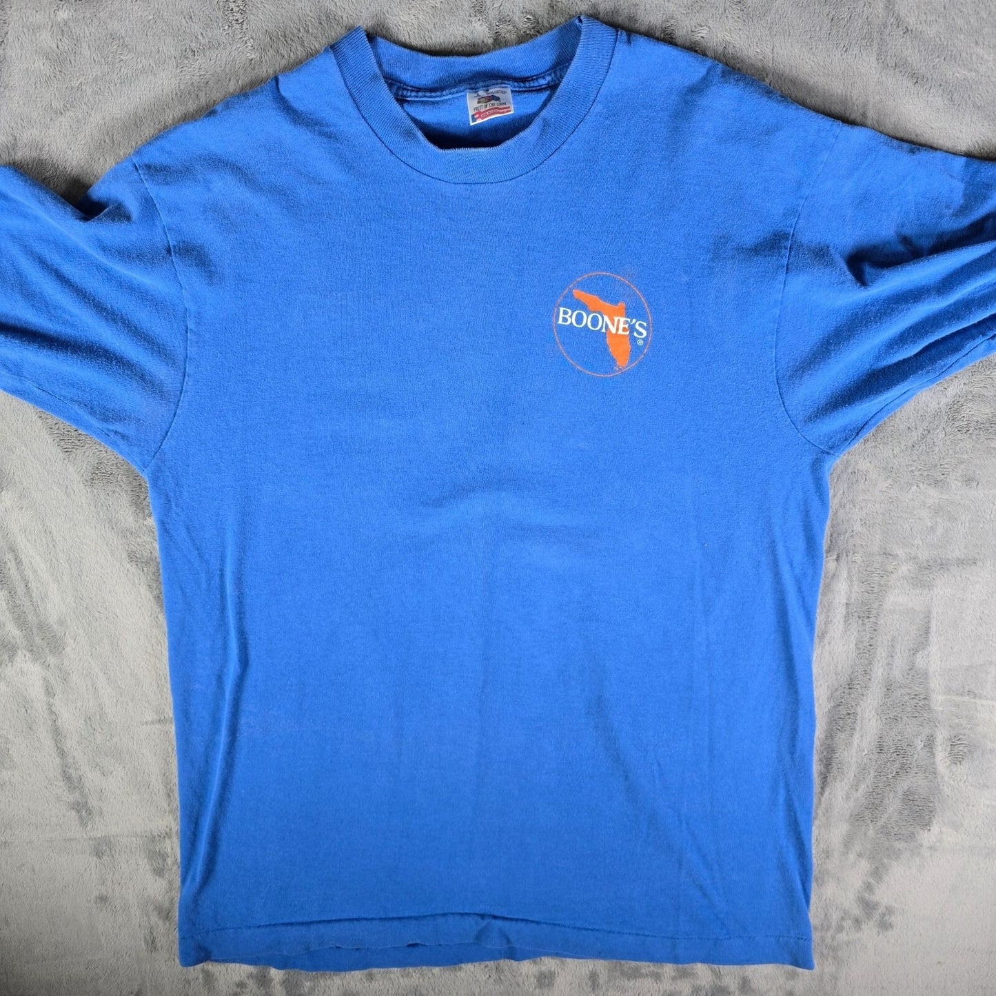 Vintage 1990s Fruit of the Loom Boone's Florida Single Stitch T-Shirt (L)