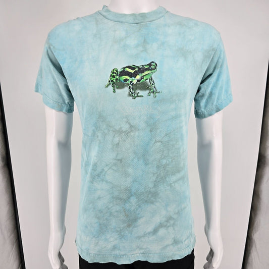 Vintage 1990s Color Natural Costa Rica Extincion Es Por Siempre Frog T-Shirt (M)