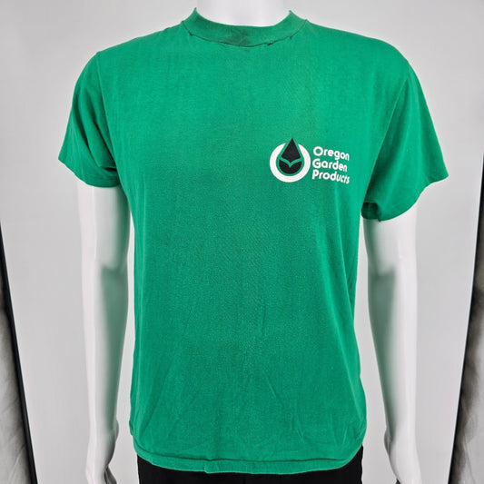 Vintage 1980s Hanes Fifty-Fifty Oregon Garden Products Single Stitch T-Shirt (M)