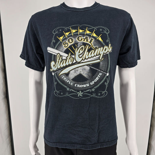 Early 2010s Triple Crown Sports So Cal Baseball State Champs Faded T-Shirt (M)