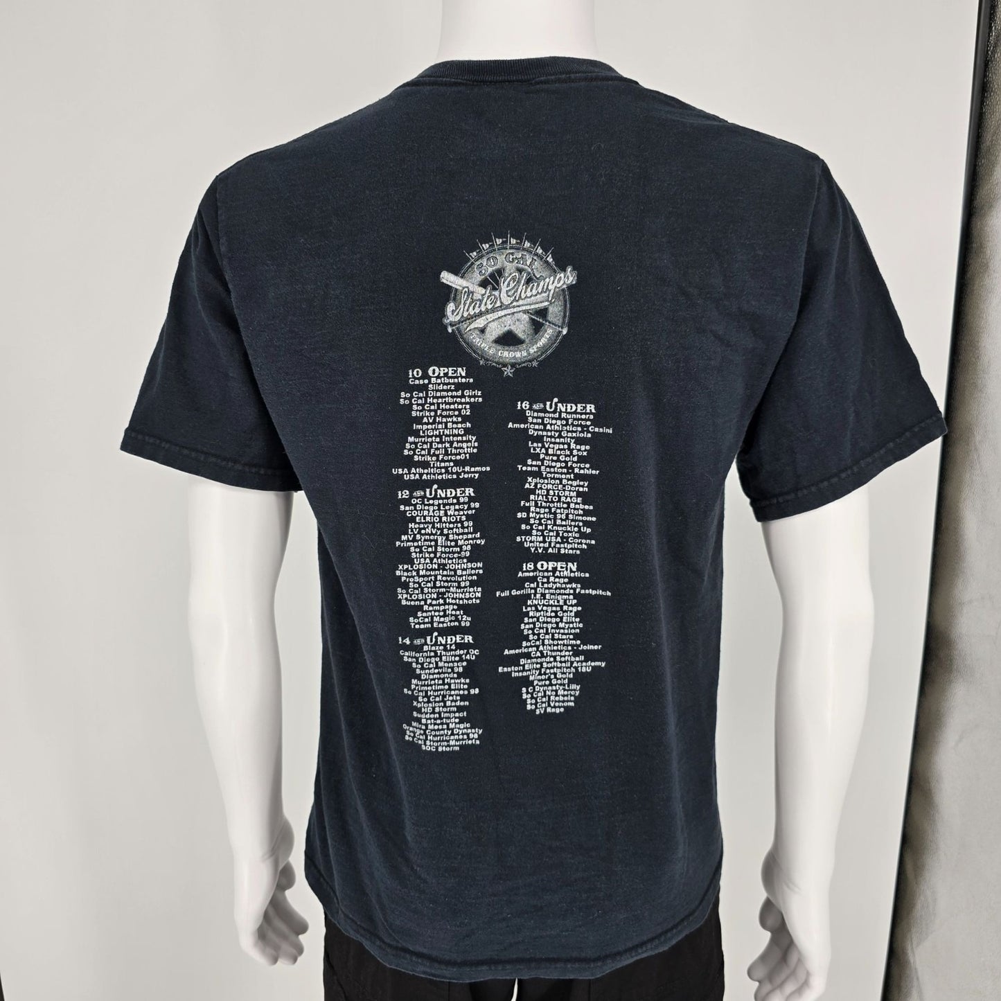 Early 2010s Triple Crown Sports So Cal Baseball State Champs Faded T-Shirt (M)