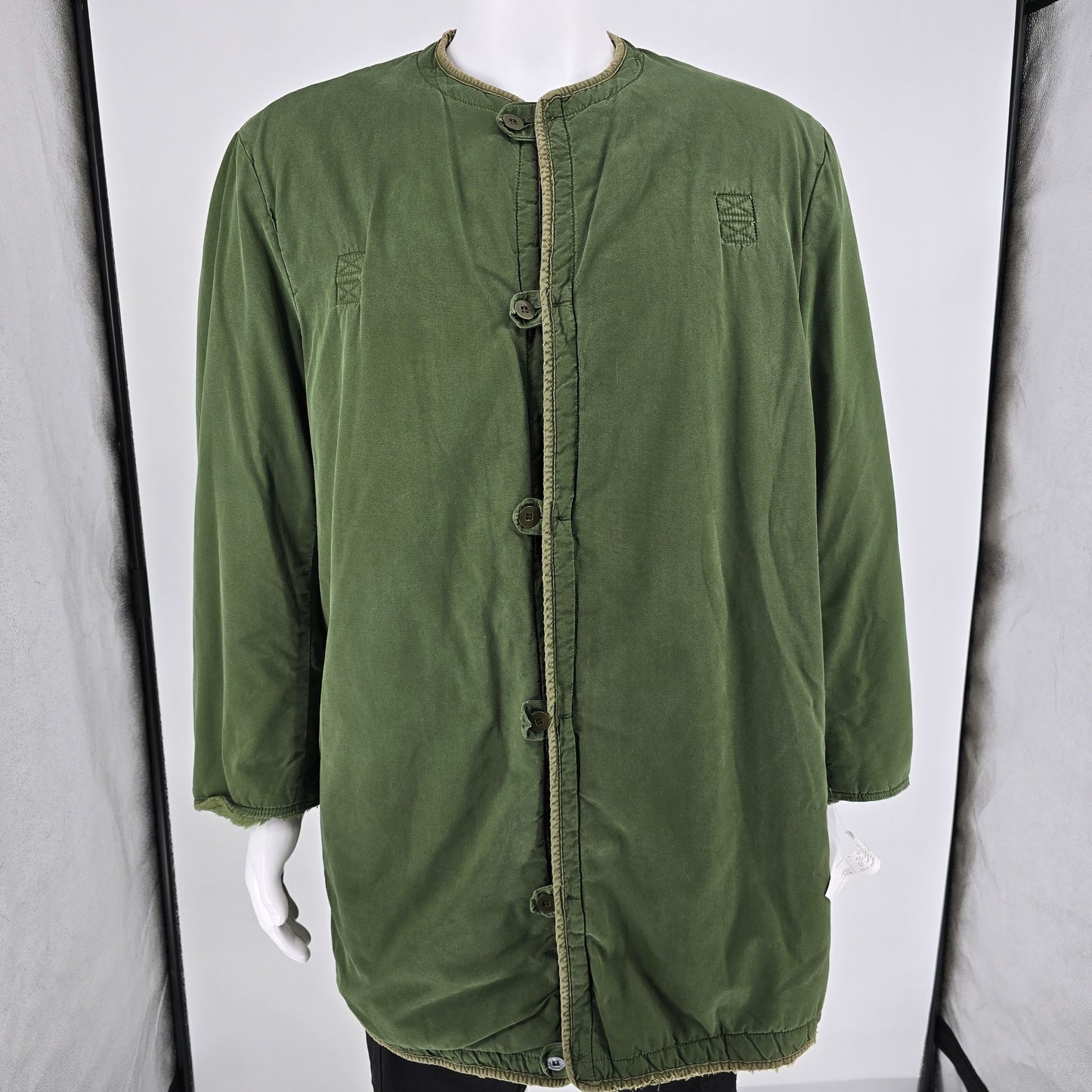 Vintage 1960s Swedish Military Olive Green M59 Parka Liner Jacket (C50/M)