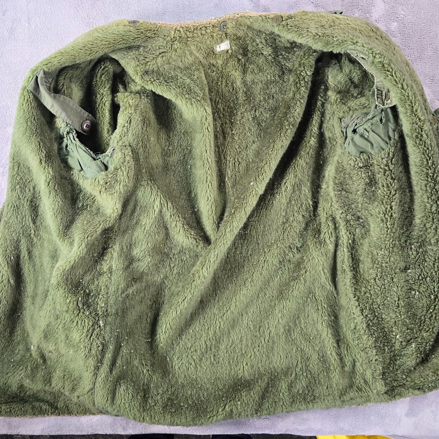 Vintage 1960s Swedish Military Olive Green M59 Parka Liner Jacket (C50/M)