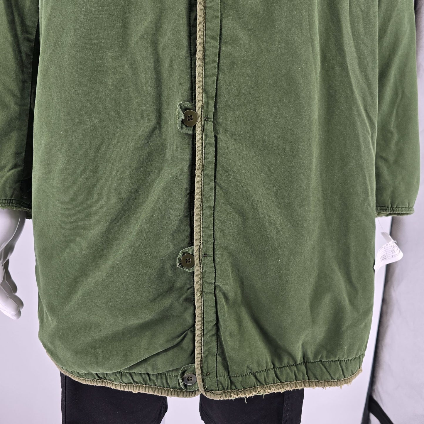 Vintage 1960s Swedish Military Olive Green M59 Parka Liner Jacket (C50/M)