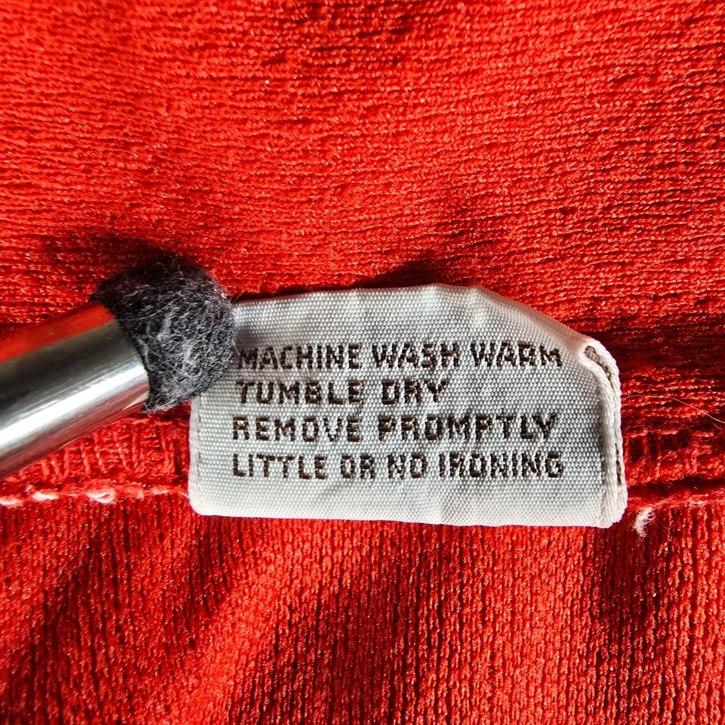 Vintage 1970s Montgomery Ward Women's Red Knit Leisure Shirt Jacket (L)