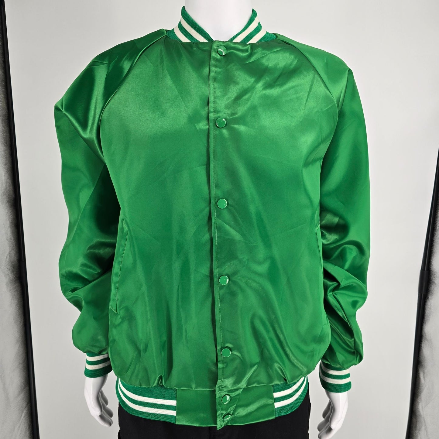 Vintage 1990s Delightful Times Dairy Goats Princeton, KY Satin Jacket (L)