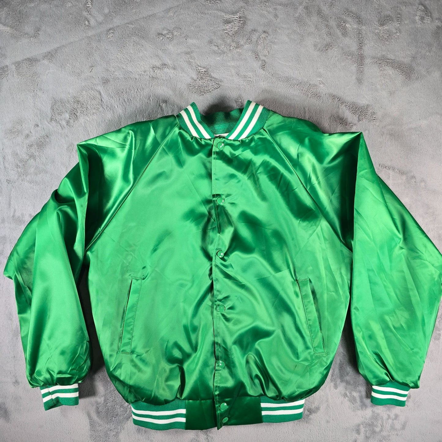 Vintage 1990s Delightful Times Dairy Goats Princeton, KY Satin Jacket (L)