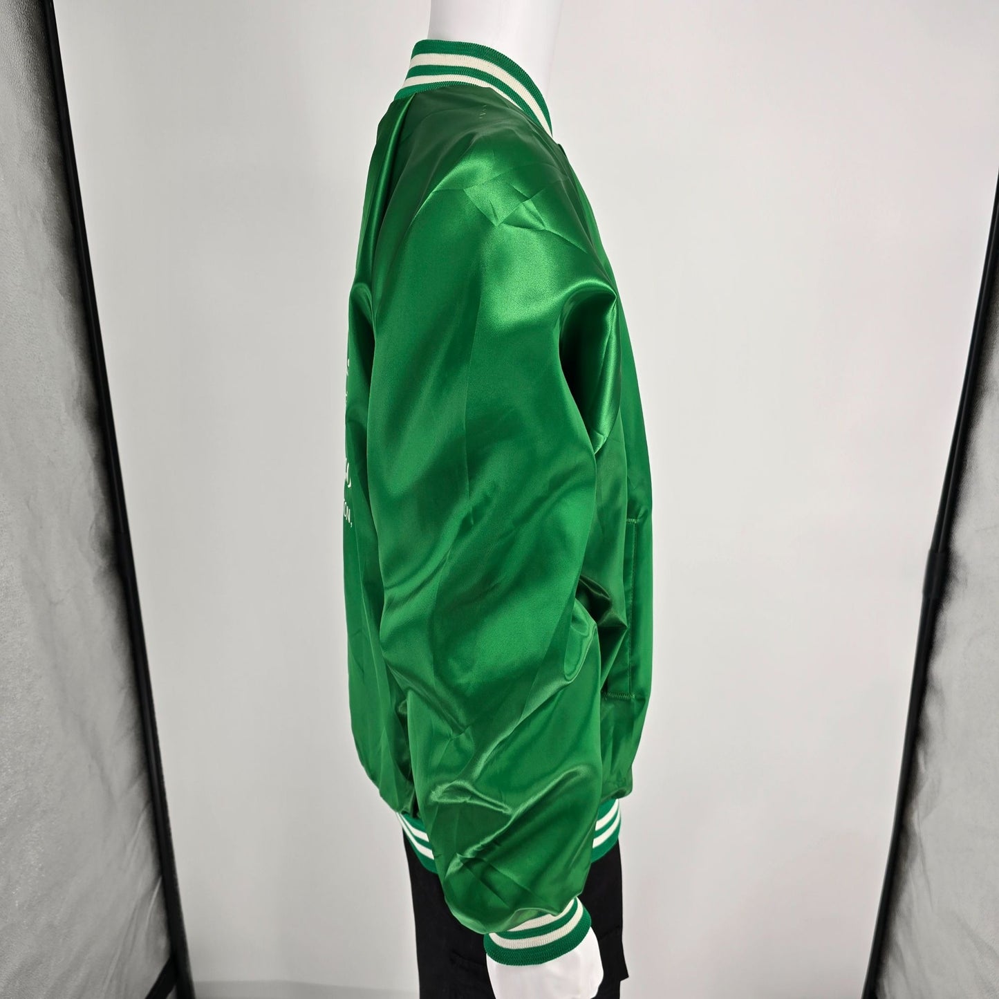 Vintage 1990s Delightful Times Dairy Goats Princeton, KY Satin Jacket (L)