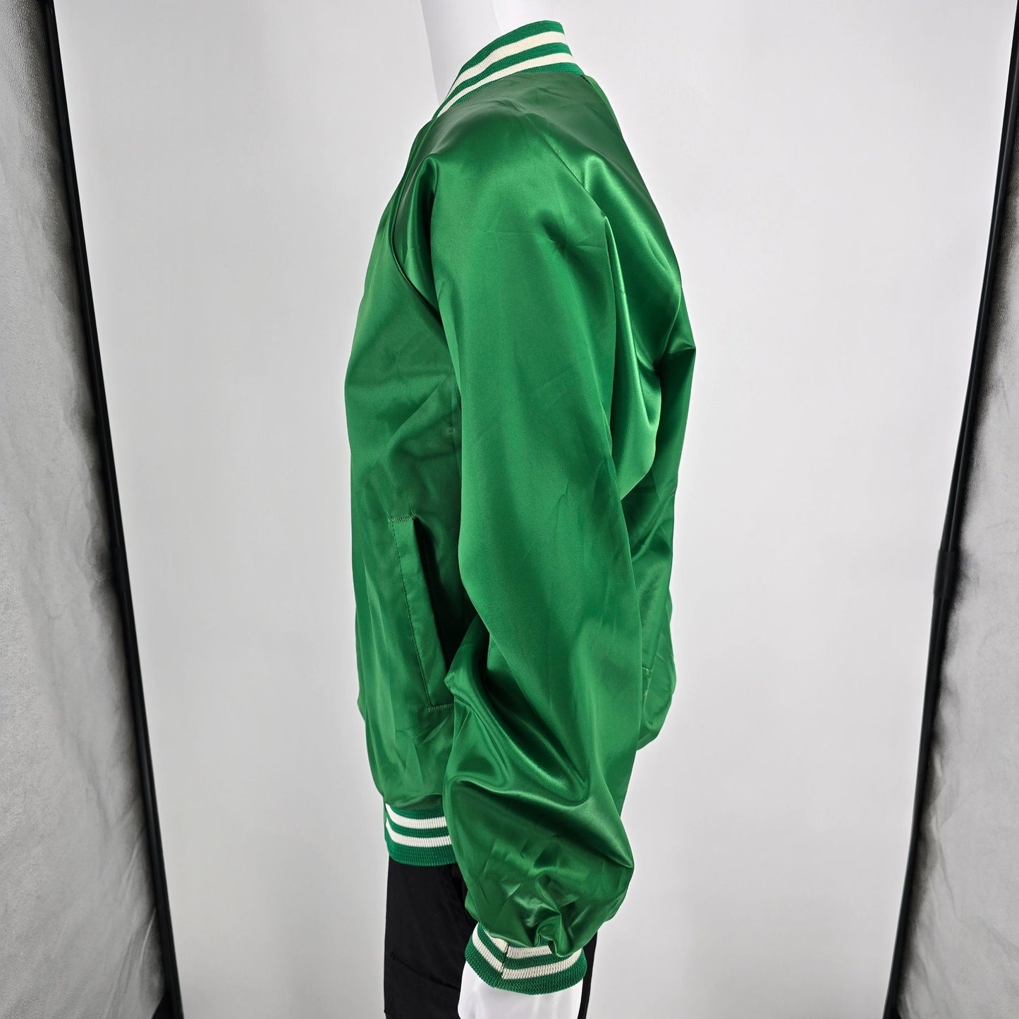 Vintage 1990s Delightful Times Dairy Goats Princeton, KY Satin Jacket (L)