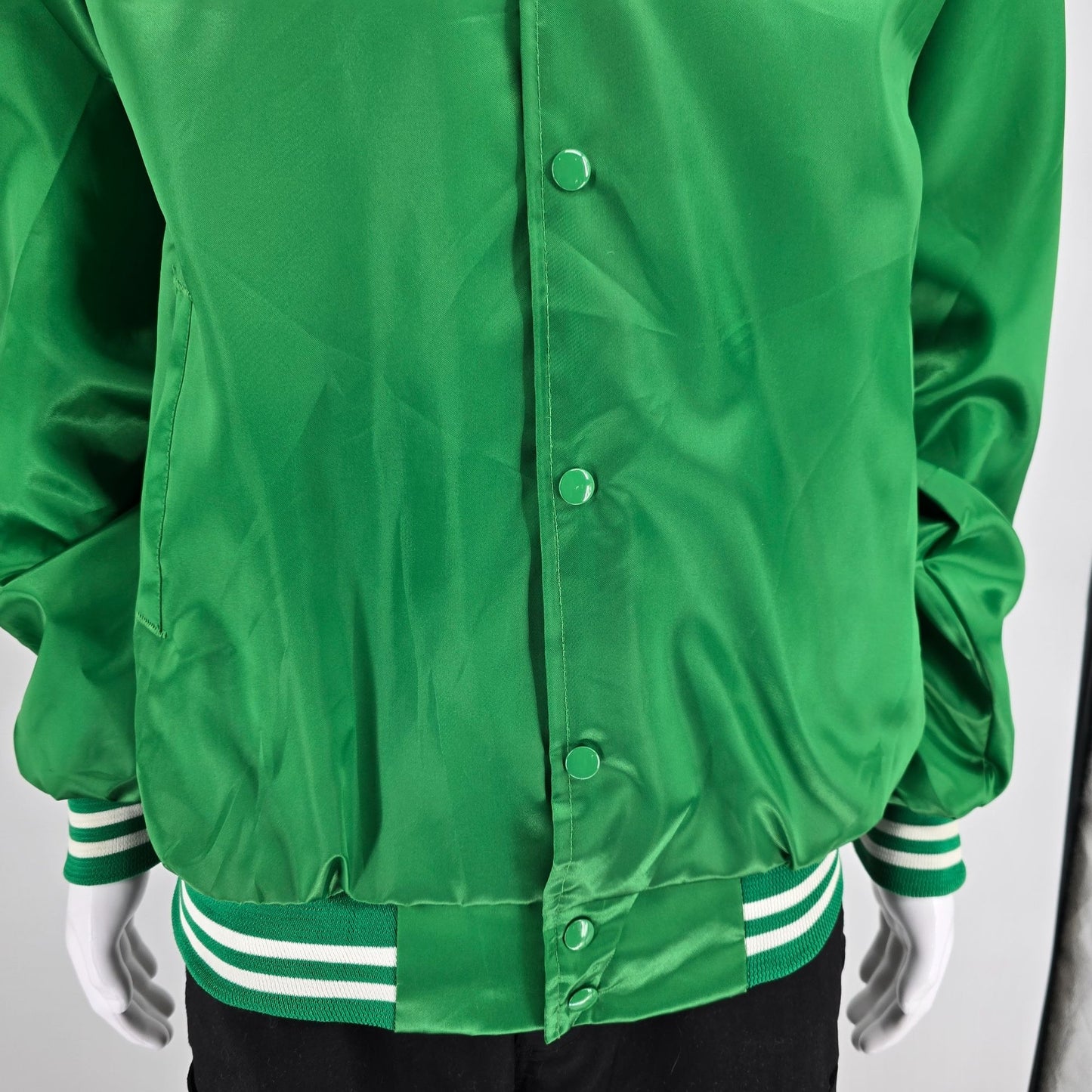 Vintage 1990s Delightful Times Dairy Goats Princeton, KY Satin Jacket (L)