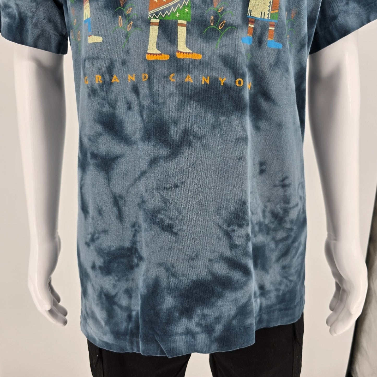 Vintage 1990s Grand Canyon Pueblo Kachinas Single Stitch Tie-Dye T-Shirt (XL)