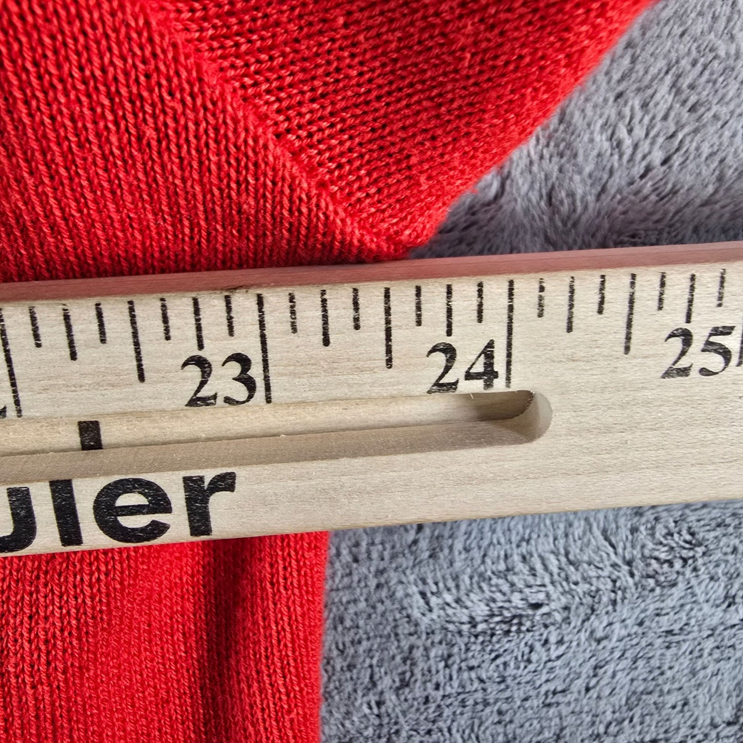 Distressed/Thrashed Vintage 1990s Red Double-Layer Grunge Sweatshirt (L)