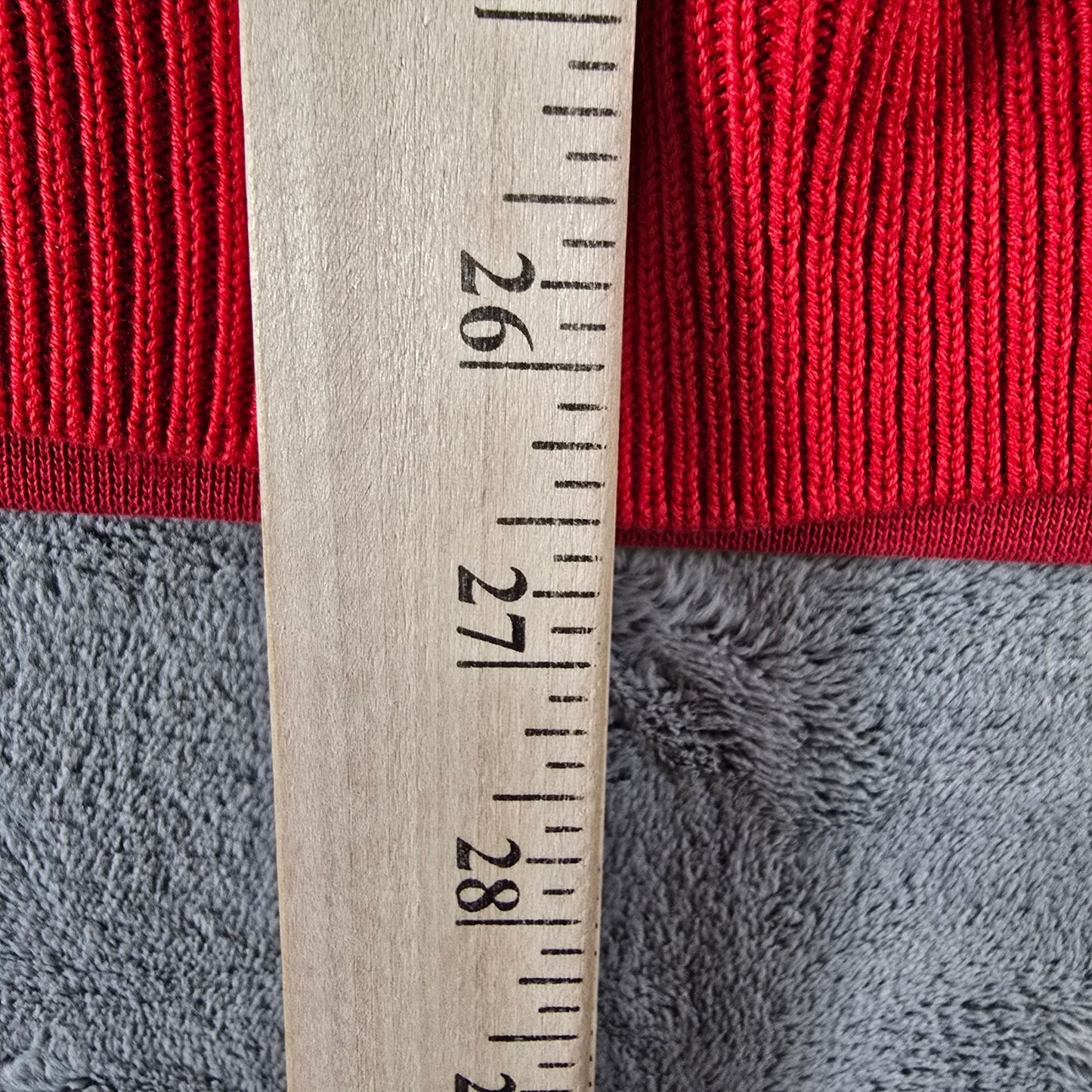 Distressed/Thrashed Vintage 1990s Red Double-Layer Grunge Sweatshirt (L)