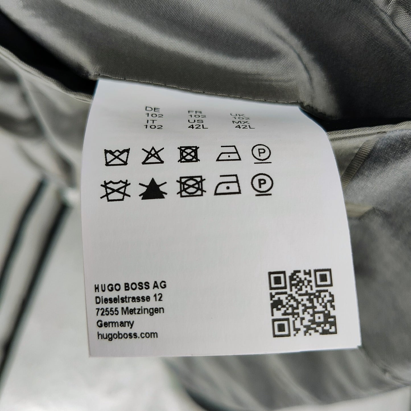 Boss Hugo Boss Gray Johnsont5/Lenon1 Johnston Lenon Suit Jacket (42L)