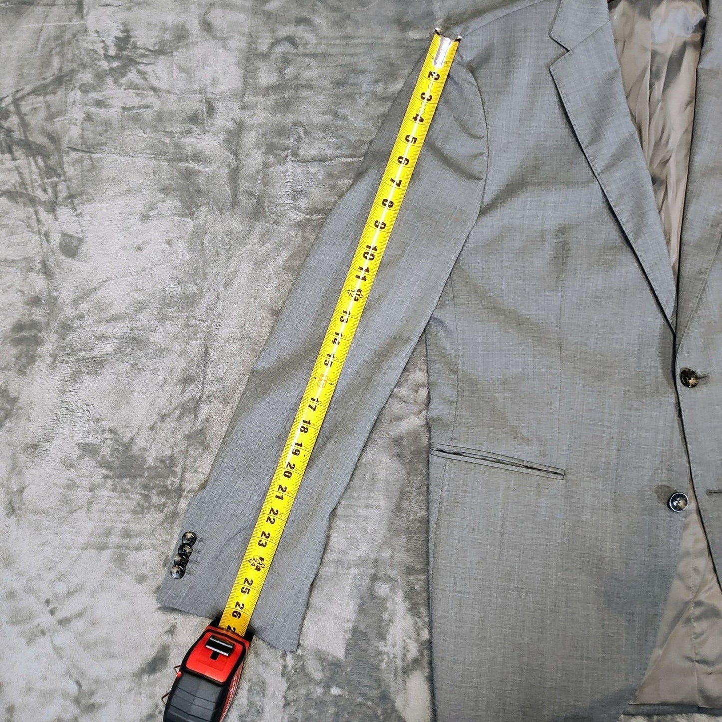Boss Hugo Boss Gray Johnsont5/Lenon1 Johnston Lenon Suit Jacket (42L)