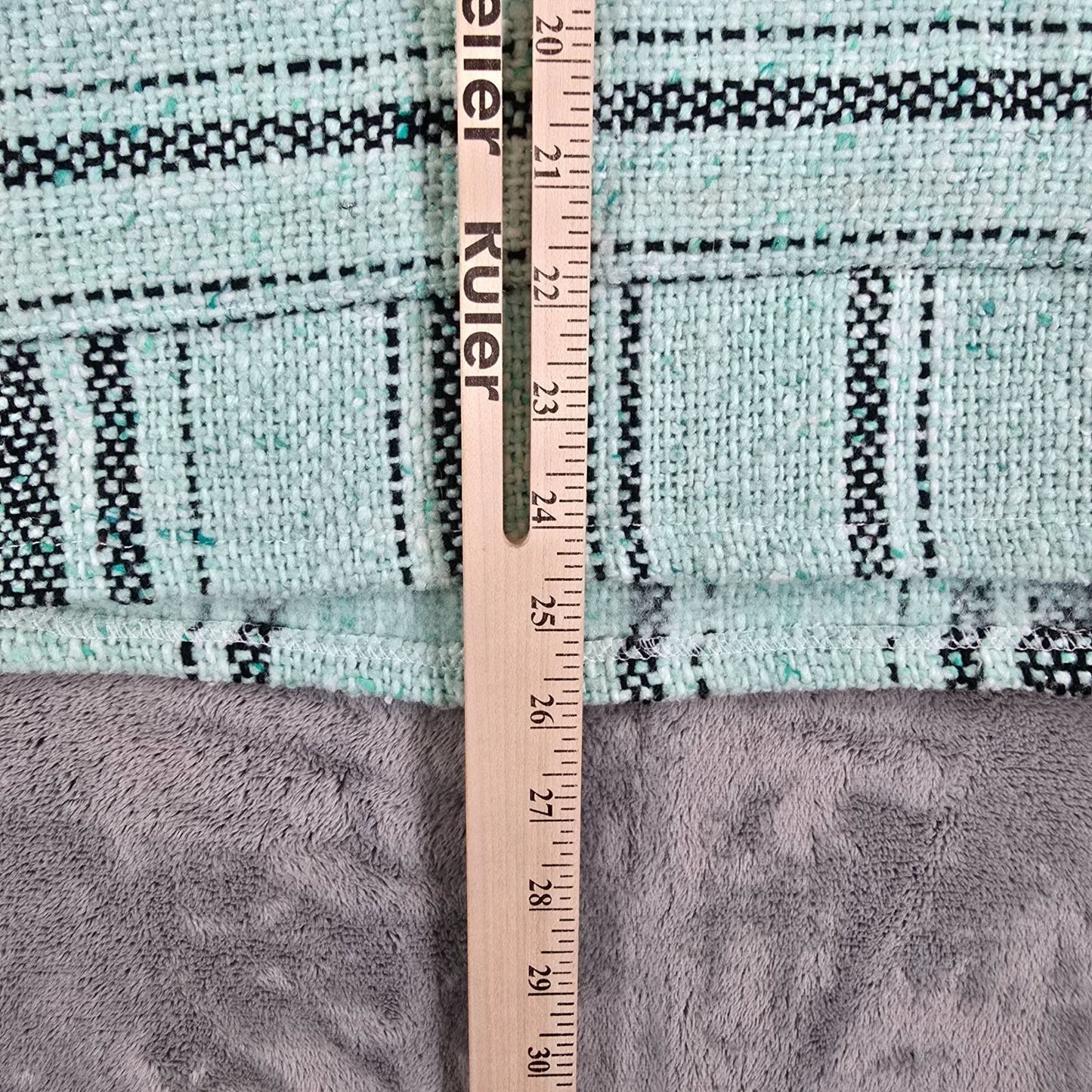 Molina Made in Mexico Mexican Striped Pattern Mint Gren Baja Hoodie Pullover (S)