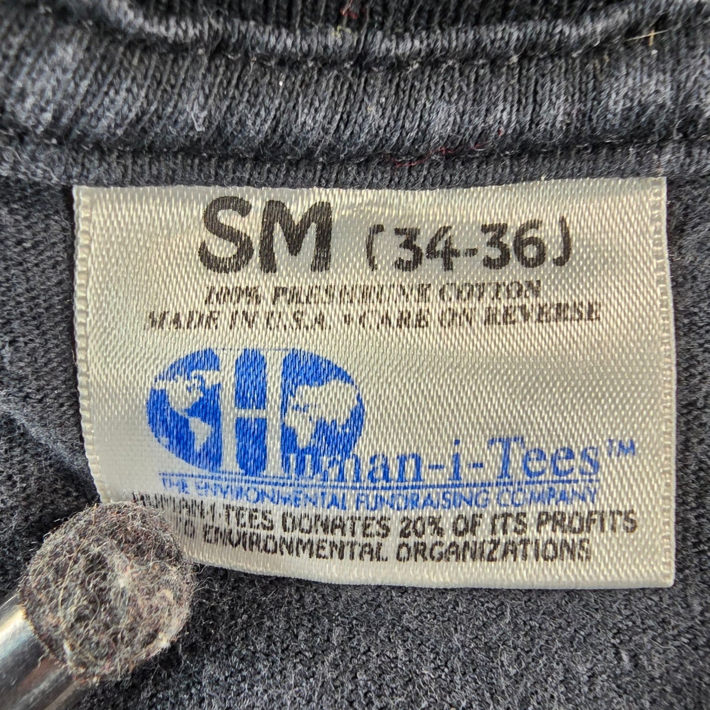 Wild 1990s Human-i-ties "Wild Earth" Moonlit Forest Wolf Graphic T-Shirt (S)