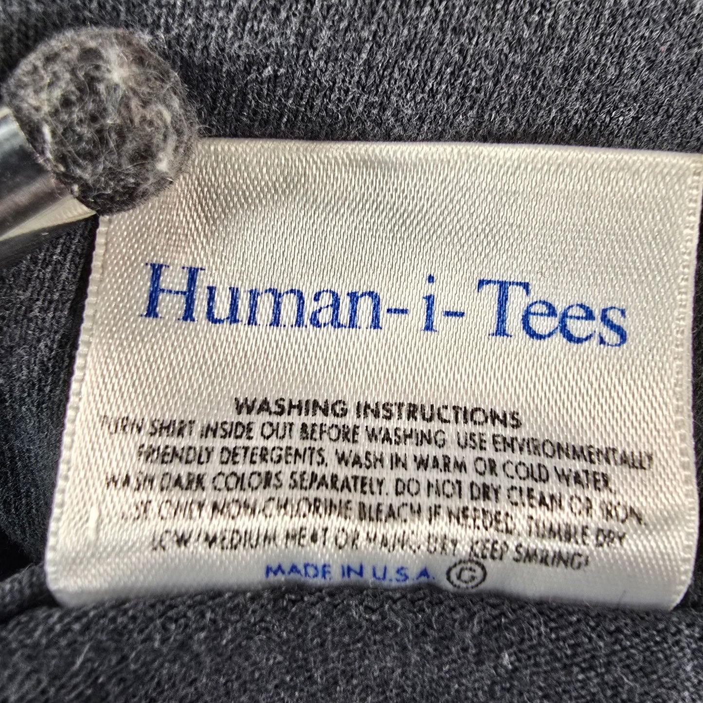 Wild 1990s Human-i-ties "Wild Earth" Moonlit Forest Wolf Graphic T-Shirt (S)