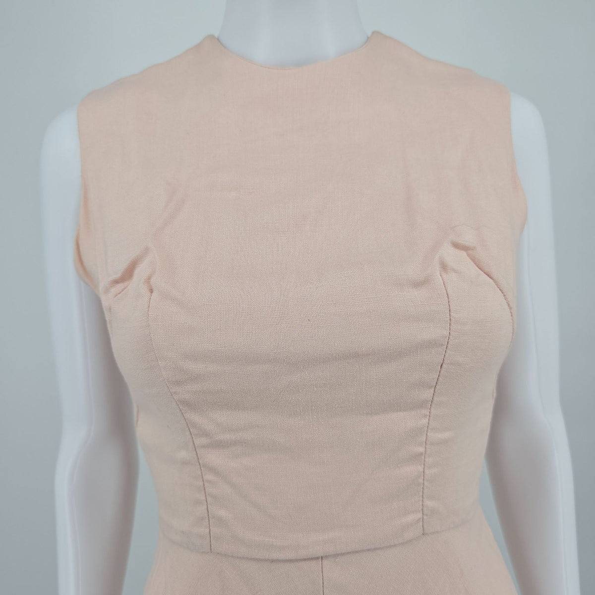 Vintage 1960s Safinia Saks Fifth Avenue Exclusive Pink Fit & Flare Dress (XS)