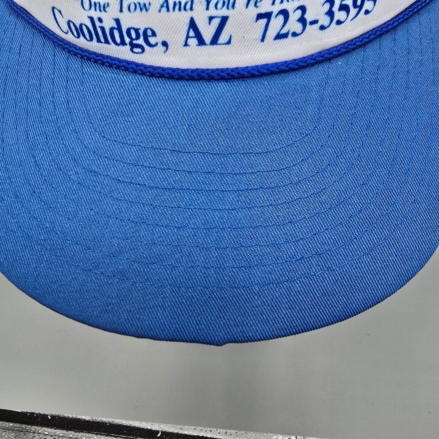 Vintage 80s/90s Jim's Automotive & Towing Coolidge AZ Five Panel Mohr's Hat