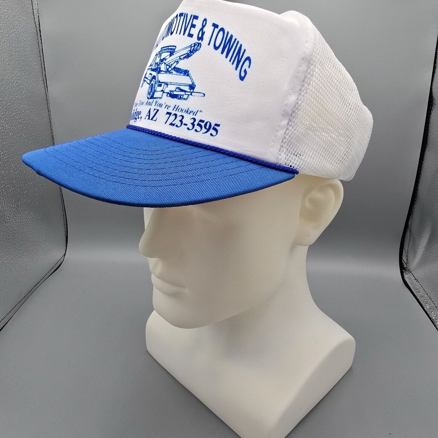 Vintage 80s/90s Jim's Automotive & Towing Coolidge AZ Five Panel Mohr's Hat