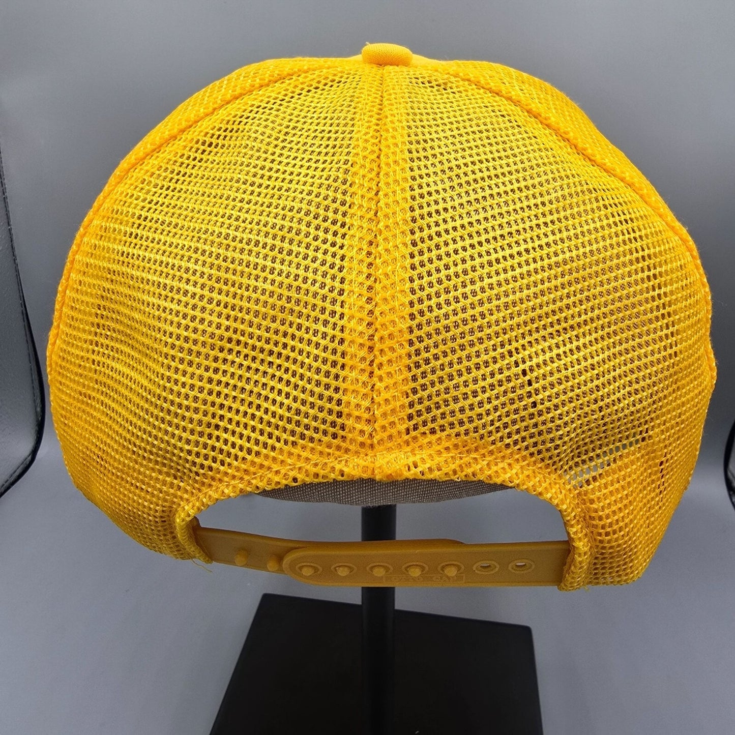 Distressed Temecula Valley Pop Warner Bear Football Yellow Snapback Trucker Hat