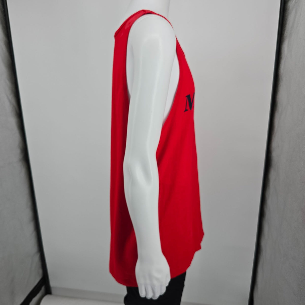 Vintage 1990s Fruit of the Loom Red/Navy "Marines" Tank Top (L/XL) *Flaws