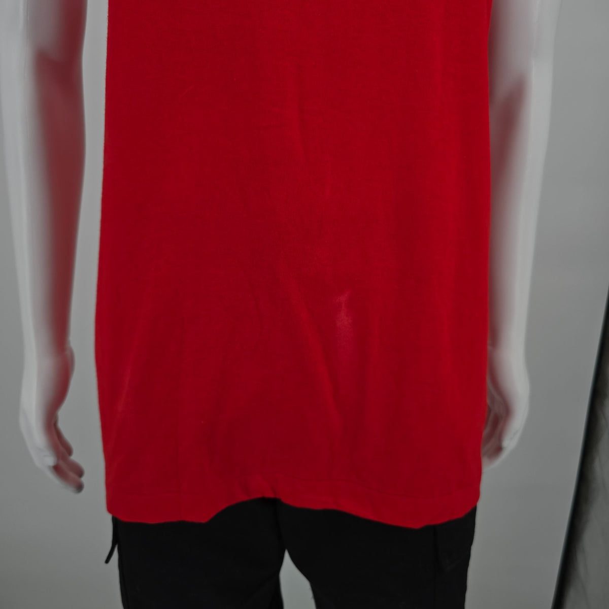 Vintage 1990s Fruit of the Loom Red/Navy "Marines" Tank Top (L/XL) *Flaws