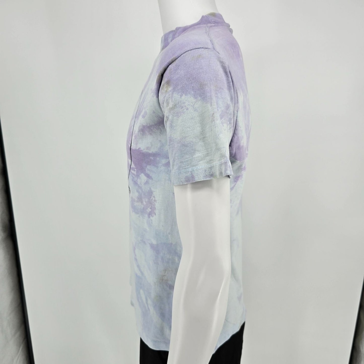 Vintage 1990s HEAVY Pastel Tie-Dye Jerry Werner Skiing Graphic T-Shirt (M)