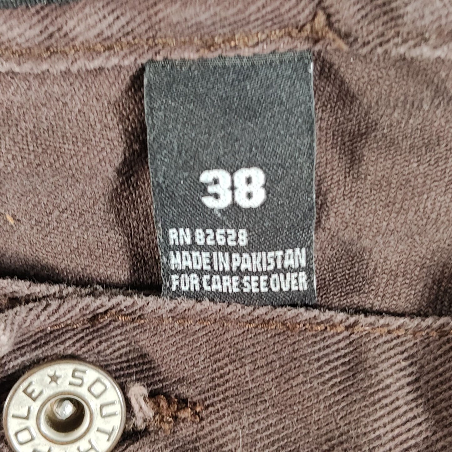 Southpole Authentic Collection Y2K Mens Boot Cut High Rise Brown Jeans Size 38