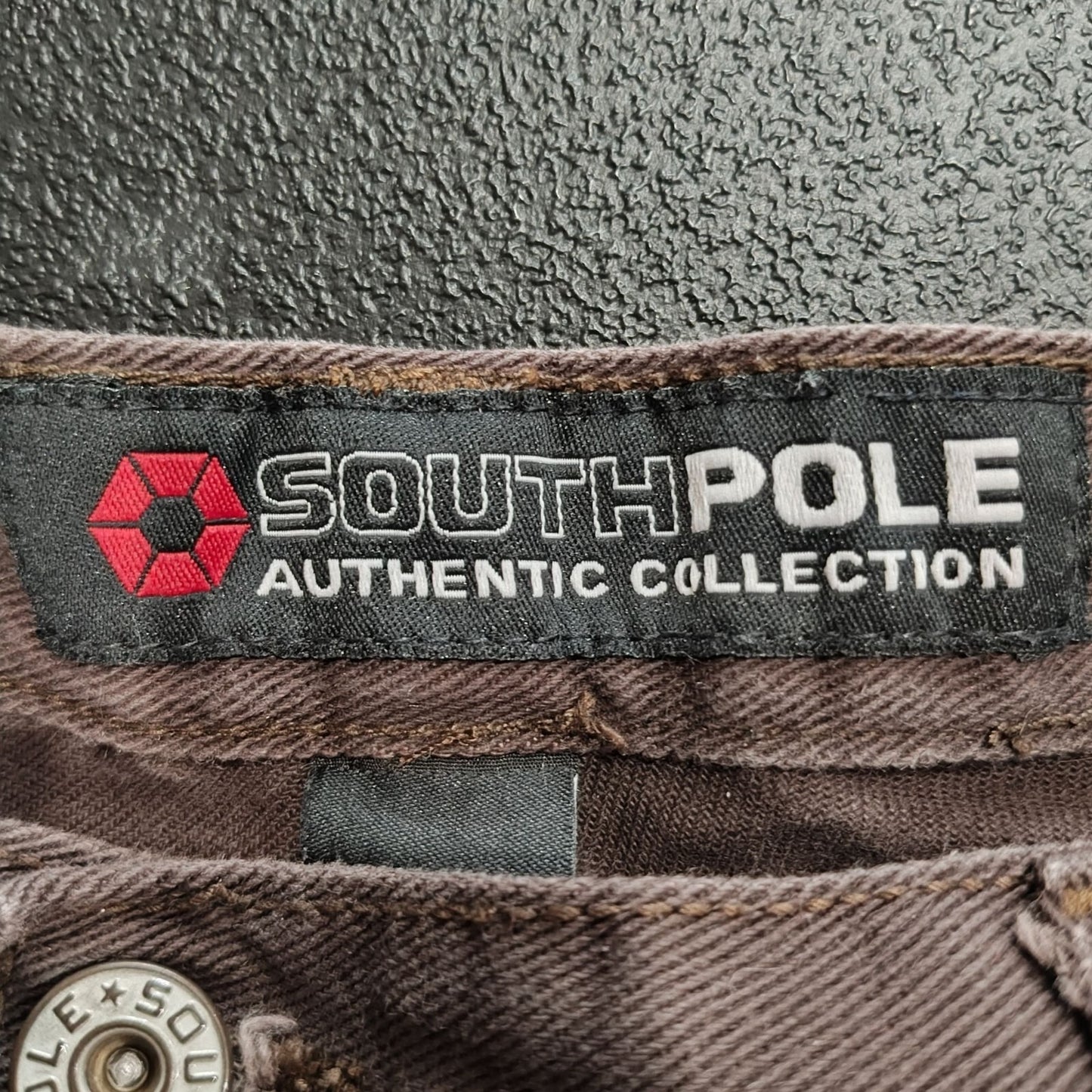 Southpole Authentic Collection Y2K Mens Boot Cut High Rise Brown Jeans Size 38