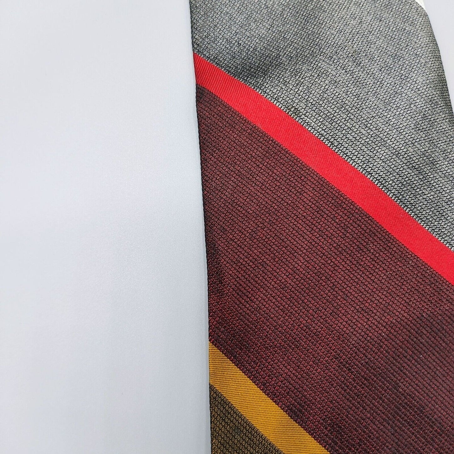 Vintage 1960s Sears, Roebuck and Co. Made in USA" All Silk" Striped Necktie