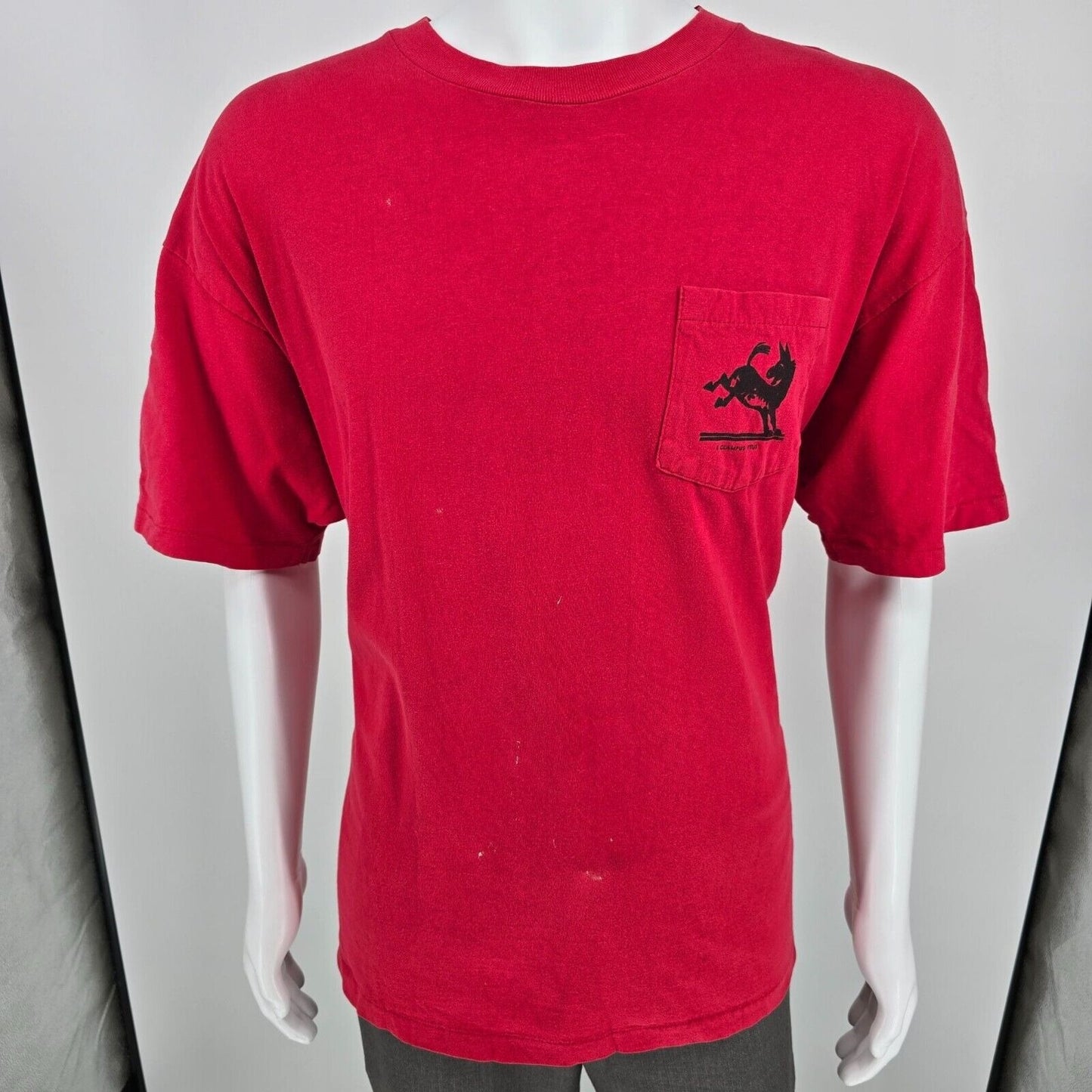 Vintage 1990s E Clampus Vitus Wyatt Earp Was Here Pocket T-Shirt (XL/XXL)