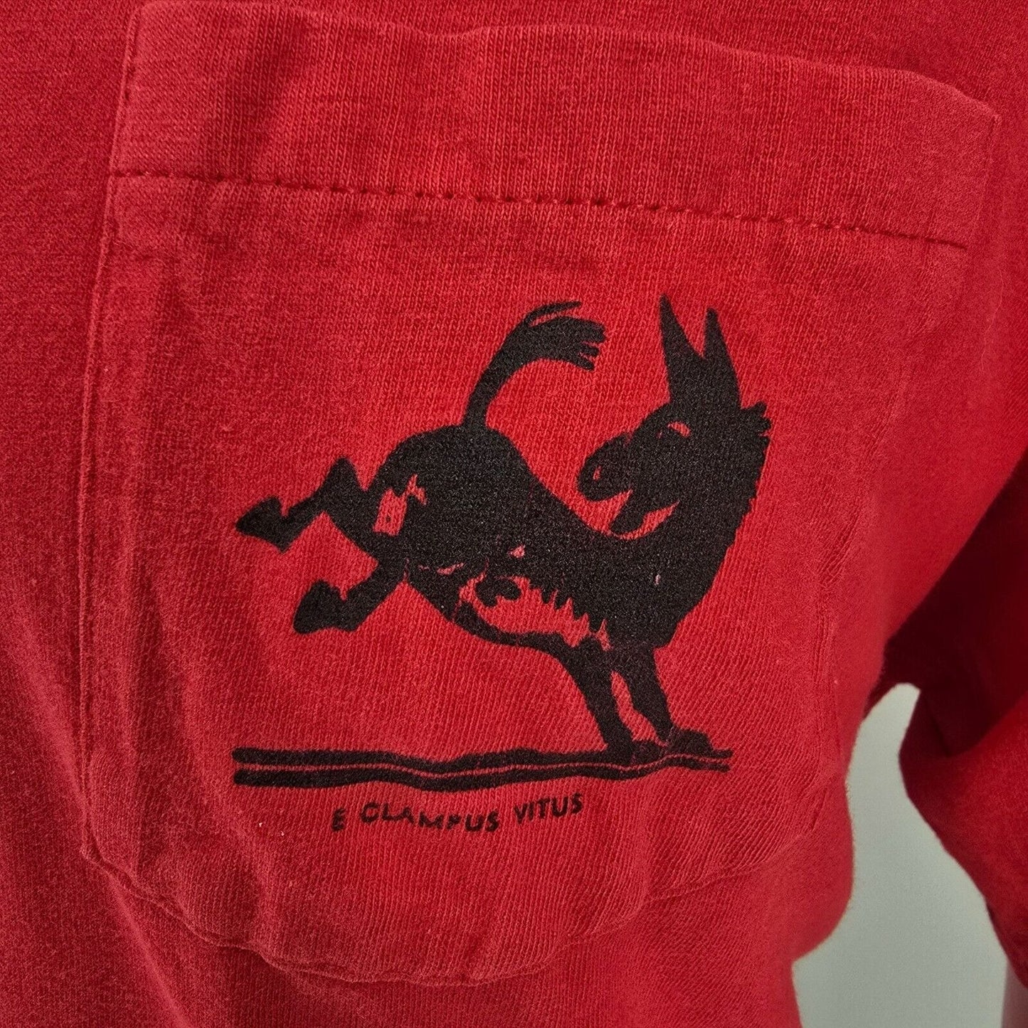 Vintage 1990s E Clampus Vitus Wyatt Earp Was Here Pocket T-Shirt (XL/XXL)