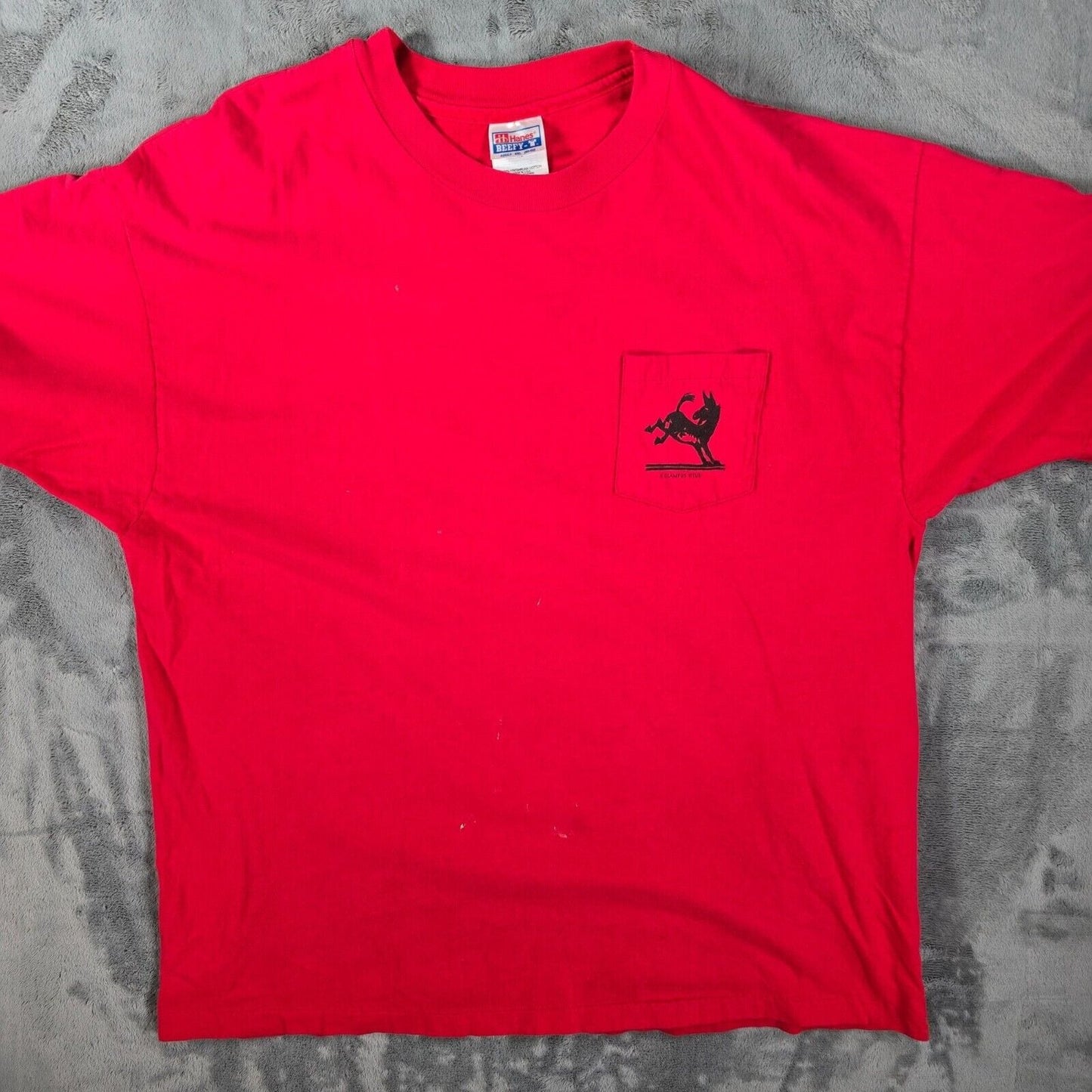 Vintage 1990s E Clampus Vitus Wyatt Earp Was Here Pocket T-Shirt (XL/XXL)