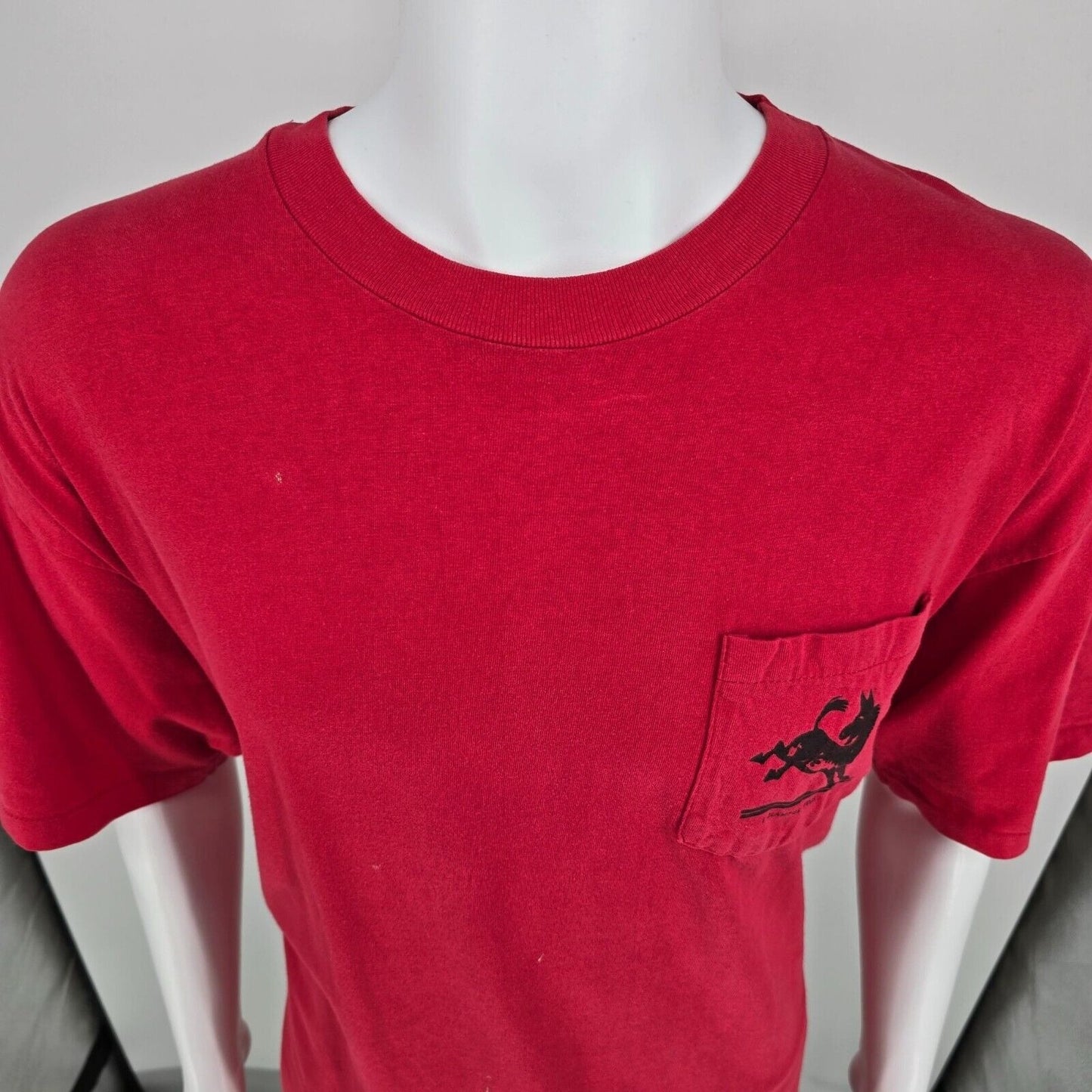 Vintage 1990s E Clampus Vitus Wyatt Earp Was Here Pocket T-Shirt (XL/XXL)