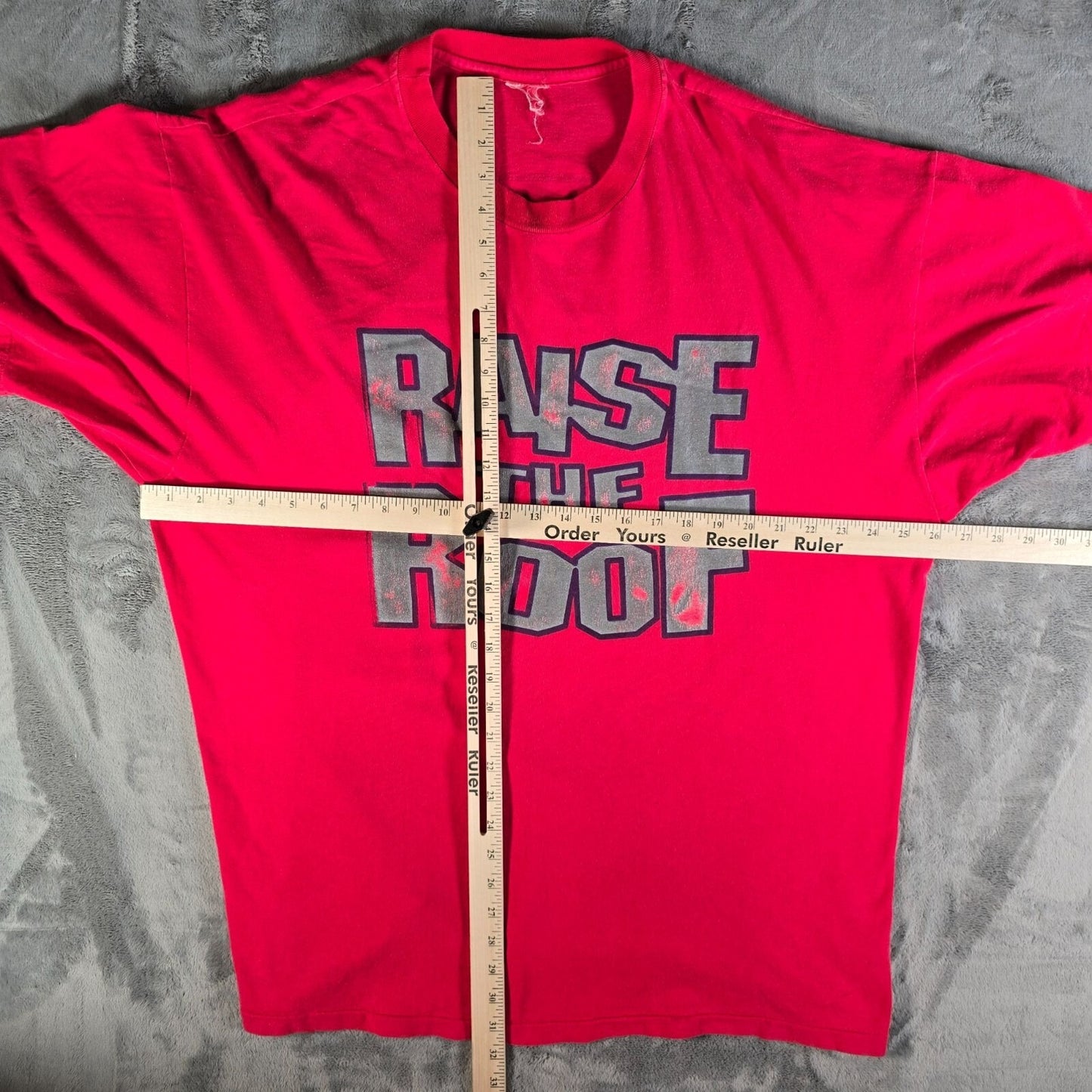 Vintage "1990s Raise The Roof It's Playoff Time!" Single Stitch T-Shirt (2XL)