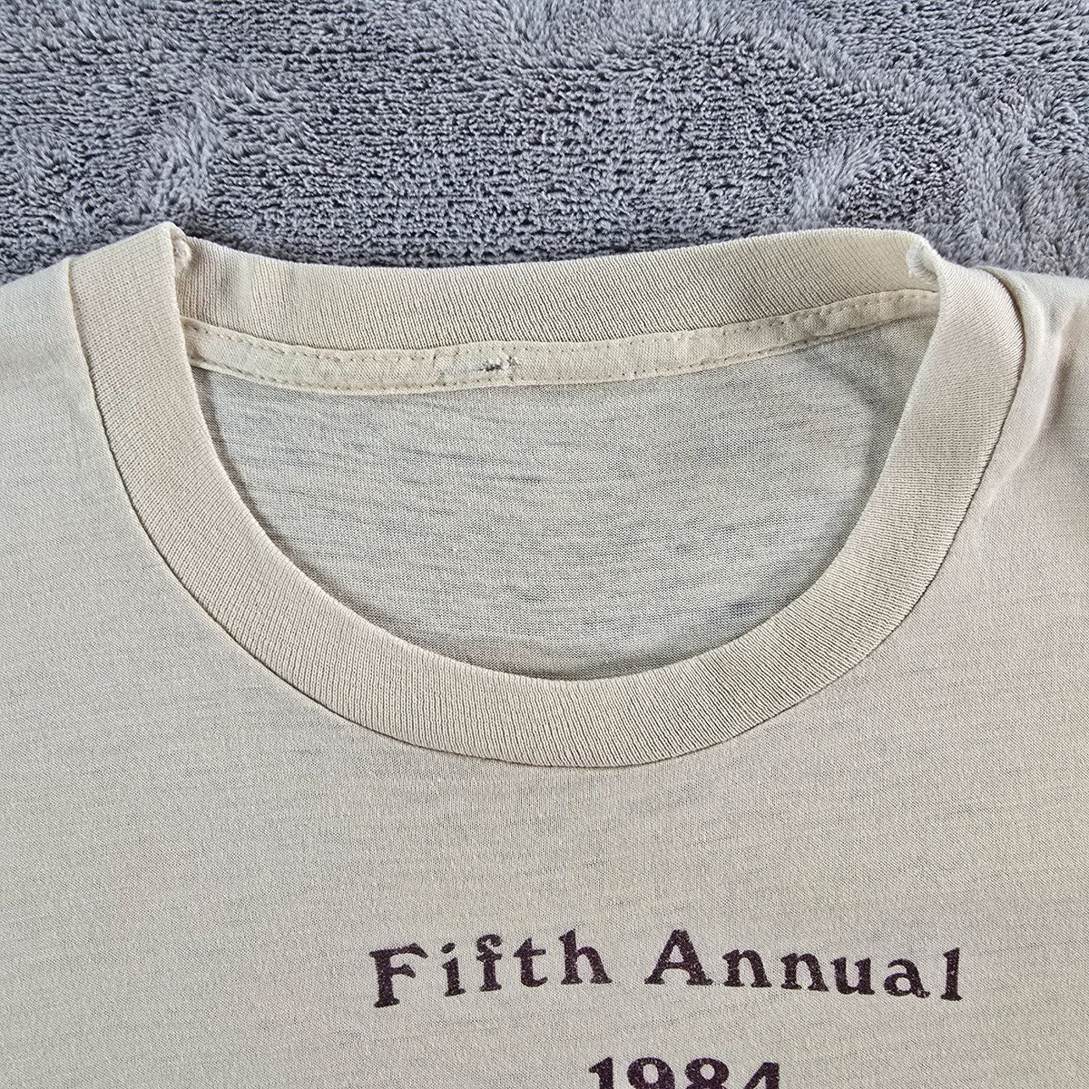 Vintage 1980s 1984 The Lite Great Cape May Foot Race/Tiki's Treasure T-Shirt (M)