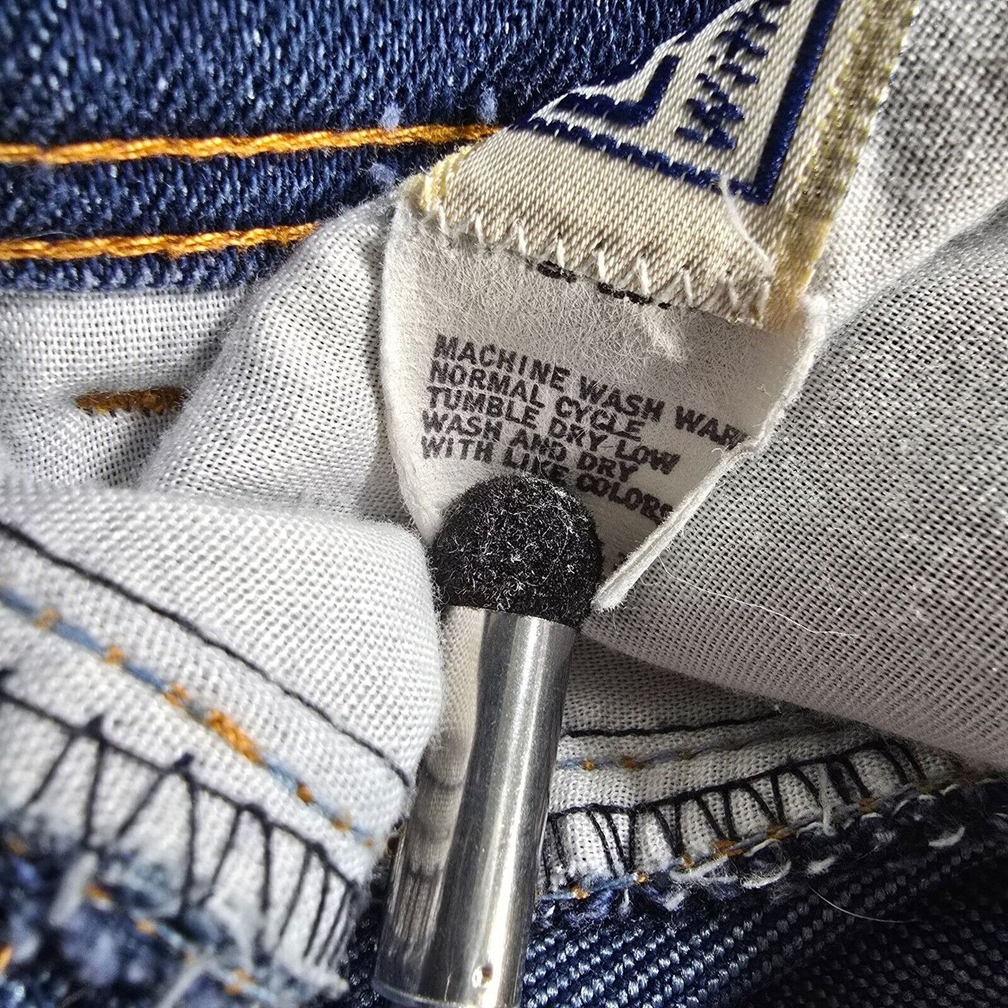 Vintage 1984 Levi's For Men USA Olympics Logo Orange Tab Blue Jeans (32x24)
