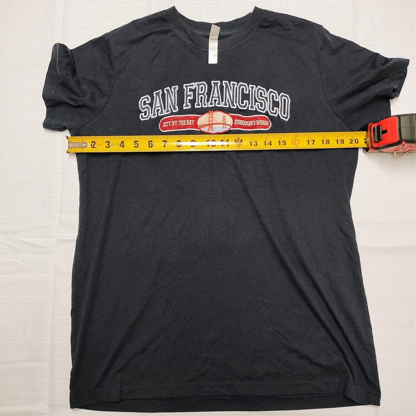 San Francisco California Fisherman's Wharf Embroidered Graphic T-Shirt (Medium)