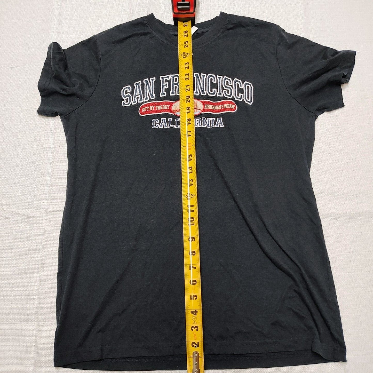 San Francisco California Fisherman's Wharf Embroidered Graphic T-Shirt (Medium)