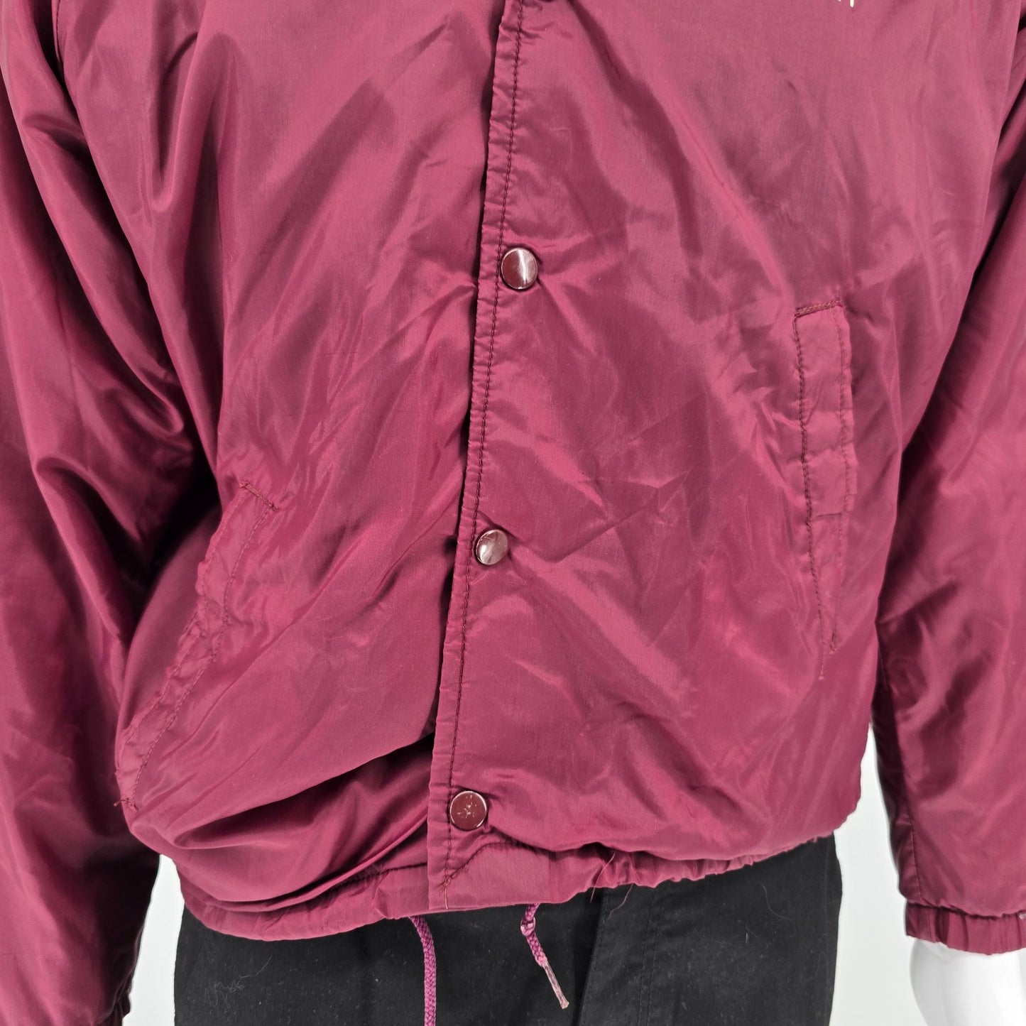 Vintage 1970s Champion Lebanon M.M.L. Basketball Champs 1970-71 Coach Jacket (M)