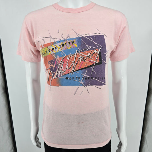 Vintage 1980s Whitney Houston Moment of Truth 87-88 World Tour T-Shirt (S/M)