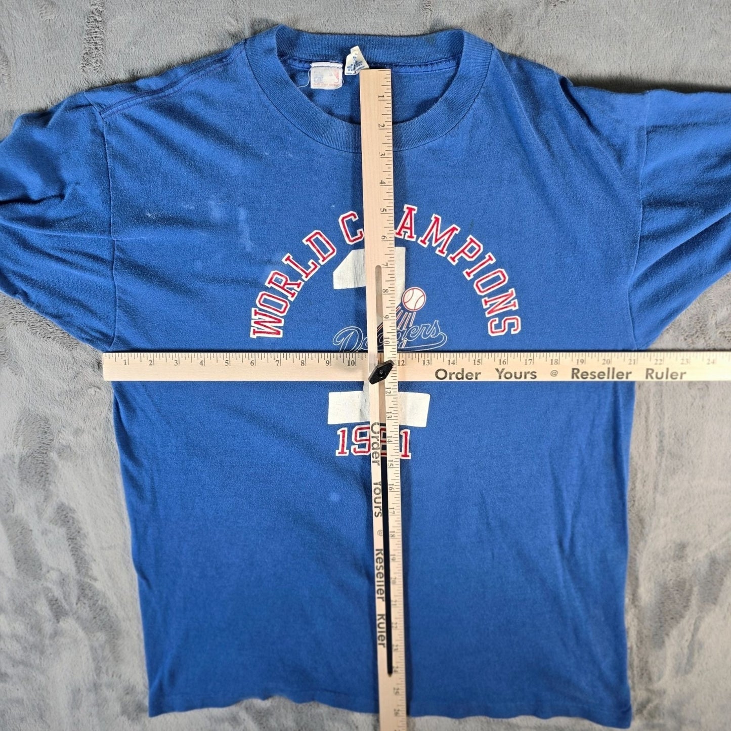 Vintage 1981 Artex MLB Los Angeles Dodgers World Series Champions T-Shirt (L)