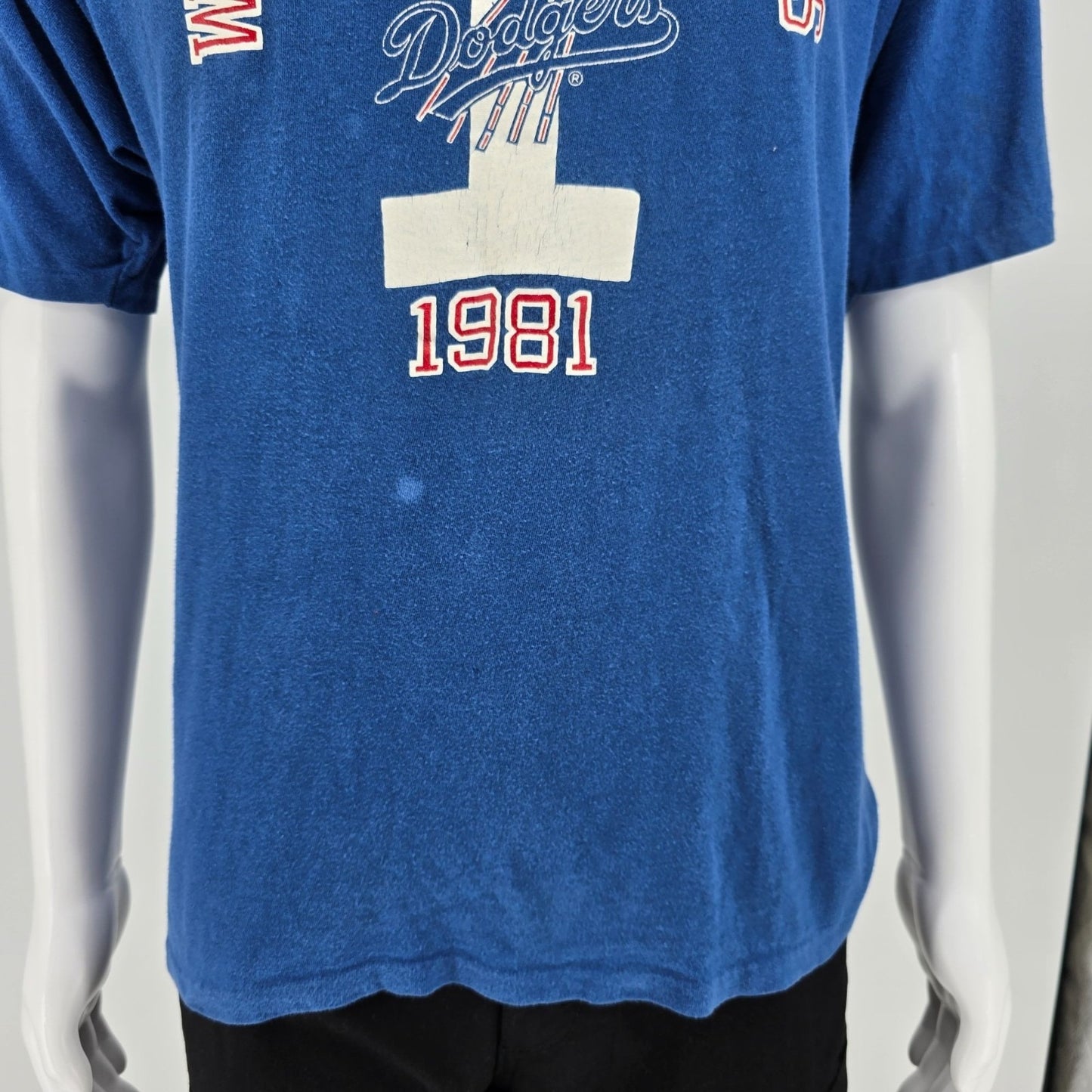 Vintage 1981 Artex MLB Los Angeles Dodgers World Series Champions T-Shirt (L)